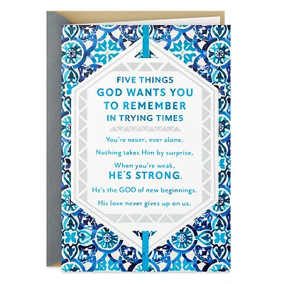 God Is Your Strength Religious Encouragement Card for only USD 5.59 | Hallmark