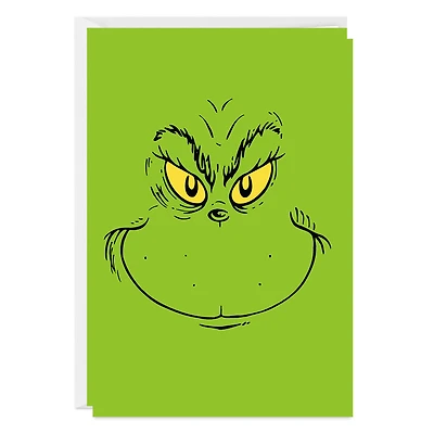 Dr. Seuss's How the Grinch Stole Christmas!™ Grinch Face Custom Christmas Card for only USD 4.99 | Hallmark