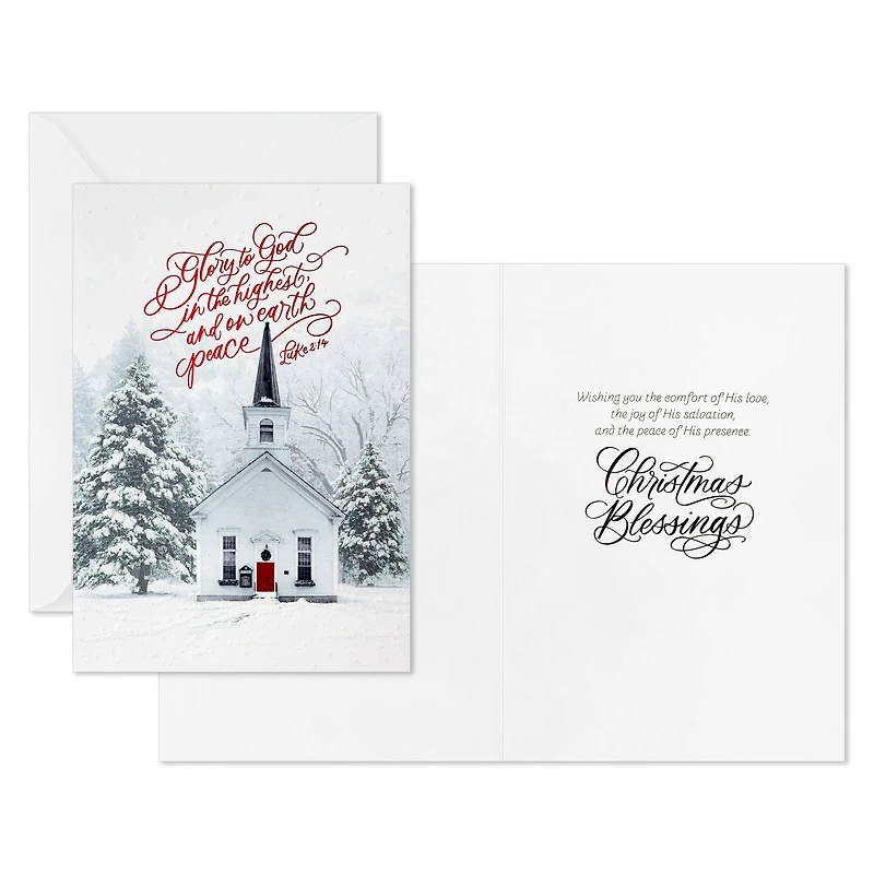 DaySpring White Church in Snow Boxed Christmas Cards, Pack of 16 for only USD 15.49 | Hallmark