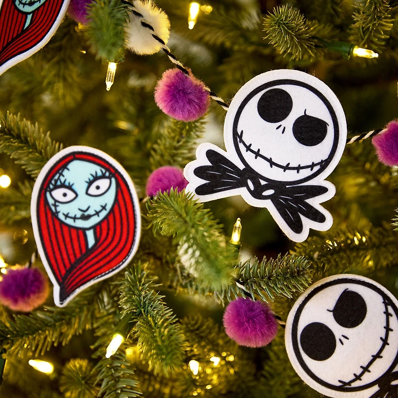 Disney Tim Burton's The Nightmare Before Christmas Fabric Hallmark Garland, 72" for only USD 14.99 | Hallmark