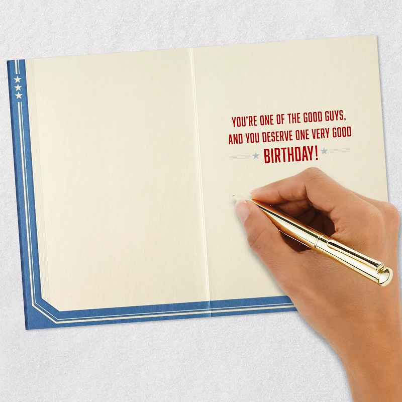 Marvel Captain America You're One of the Good Guys Birthday Card for Family Member for only USD 5.59 | Hallmark