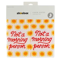 Not a Morning Person Novelty Crew Socks for only USD 12.99 | Hallmark