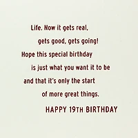 The Start of Something Big 19th Birthday Card for only USD 5.59 | Hallmark