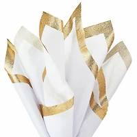White Tissue Paper With Gold Glitter Edges, 4 Sheets for only USD 3.99 | Hallmark