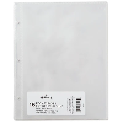 1-Pocket Recipe Album Refill Pages, Pack of 16 for only USD 8.99 | Hallmark