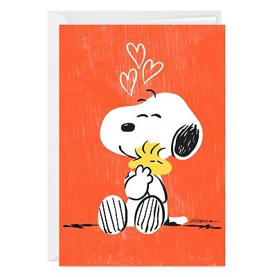 Peanuts® Snoopy and Woodstock Sharing a Hug Custom Card for only USD 4.99 | Hallmark