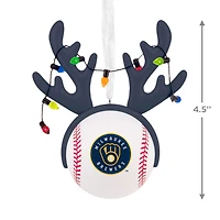 MLB Milwaukee Brewers™ Reindeer Baseball Hallmark Ornament for only USD 12.99 | Hallmark