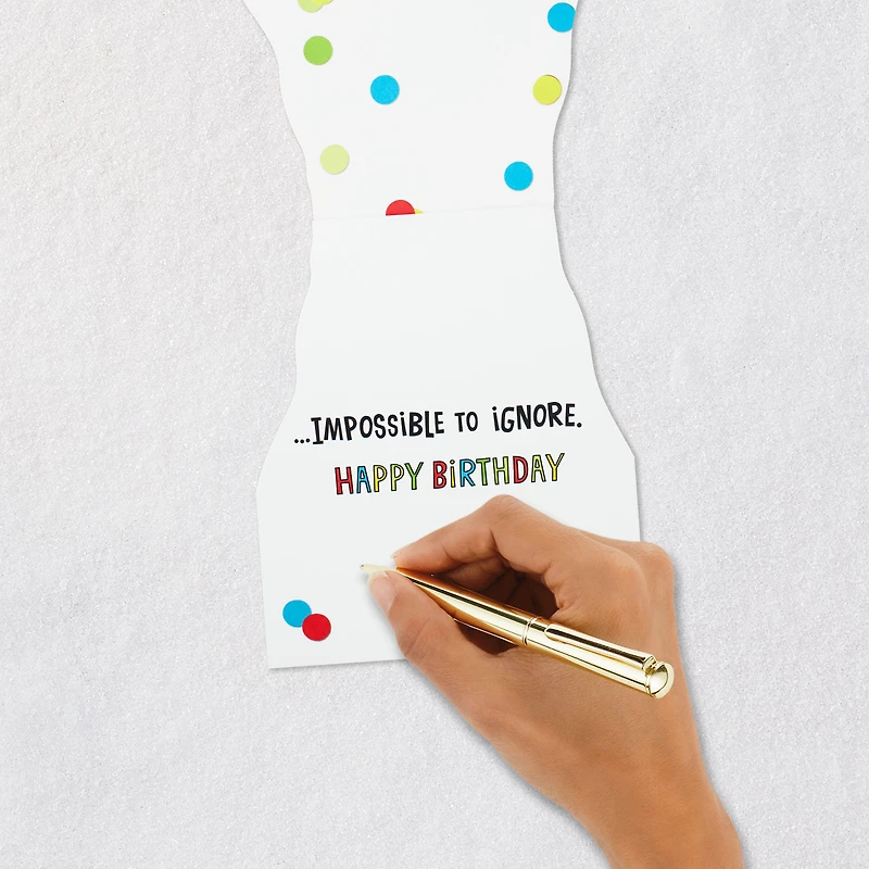Impossible to Ignore Funny Musical Birthday Card With Sound for only USD 5.99 | Hallmark