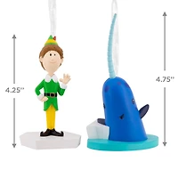 Elf Buddy the Elf™ and Narwhal Hallmark Ornaments, Set of 2 for only USD 28.99 | Hallmark