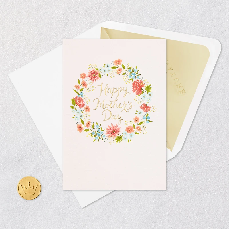 All Kinds of Beautiful Flower Wreath Mother's Day Card for only USD 5.99 | Hallmark