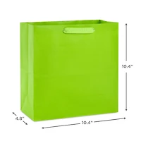 10.4" Lime Green Large Square Gift Bag for only USD 4.49 | Hallmark