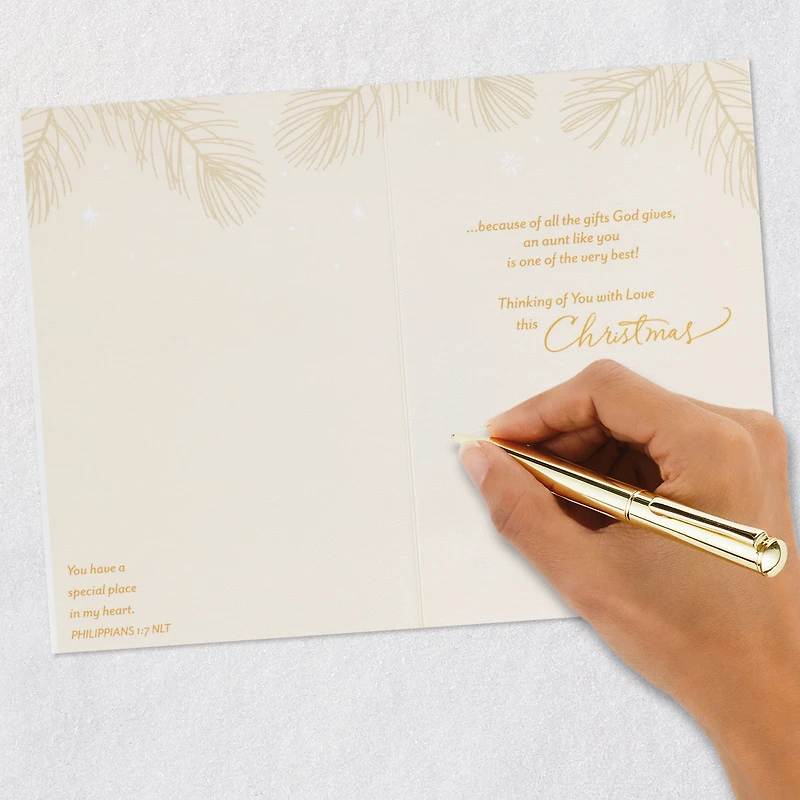 You're One of the Best Gifts from God Religious Christmas Card for Aunt for only USD 3.99 | Hallmark