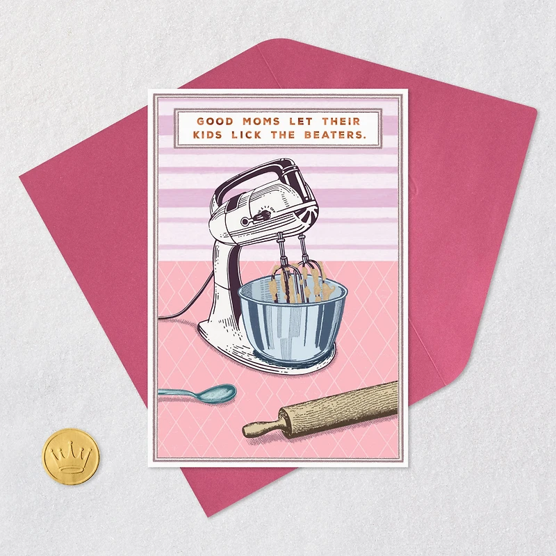 Lick the Beaters Funny Mother's Day Card for Mom for only USD 3.99 | Hallmark
