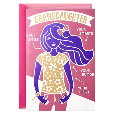 Your Smile, Smarts and Heart Birthday Card for Granddaughter for only USD 4.99 | Hallmark