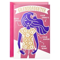 Your Smile, Smarts and Heart Birthday Card for Granddaughter for only USD 4.99 | Hallmark