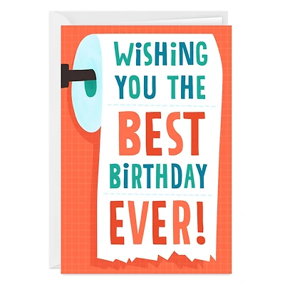 Solid #2 Toilet Humor Funny Custom Birthday Card for only USD 4.99 | Hallmark