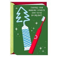 Making Spirits and Teeth So Bright Christmas Card for Dentist or Dental Hygienist for only USD 3.99 | Hallmark