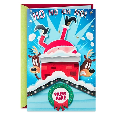 Santa Stuck in Chimney Funny Christmas Card With Sound and Motion for only USD 9.99 | Hallmark