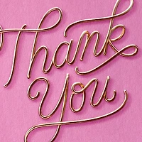 Wire Letters on Pink Blank Thank You Notes, Pack of 10 for only USD 10.49 | Hallmark