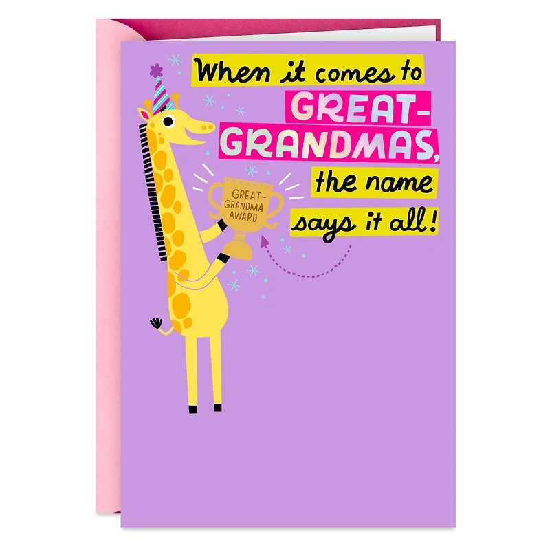 Your Name Says It All Birthday Card for Great-Grandma for only USD 2.99 | Hallmark