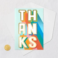 Rainbow Letters Blank Thank-You Card for only USD 4.99 | Hallmark