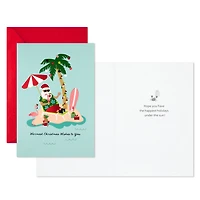 Tropical Santa and Palm Tree Boxed Christmas Cards, Pack of 16 for only USD 12.49 | Hallmark