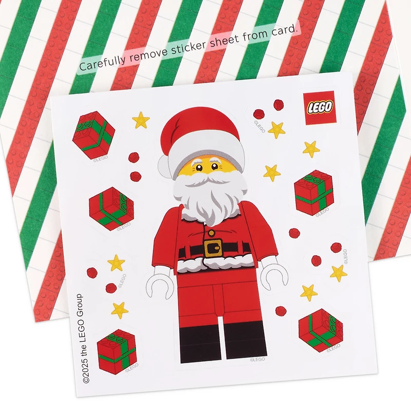 LEGO® Santa Claus Christmas Card for Grandson With Stickers for only USD 5.99 | Hallmark