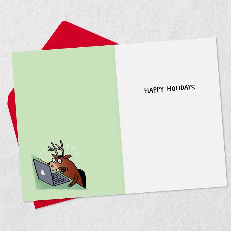 Hacker the Reindeer Funny Christmas Card for only USD 3.69 | Hallmark