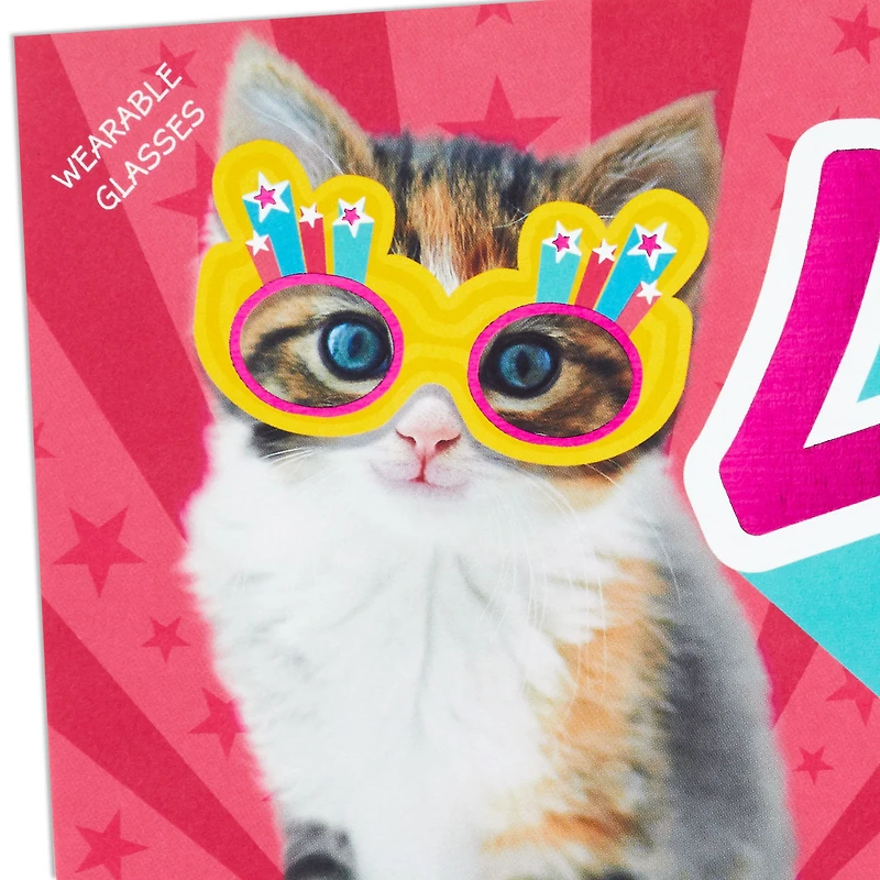 Girl, You Rule 4th Birthday Card With Wearable Sunglasses for only USD 4.99 | Hallmark