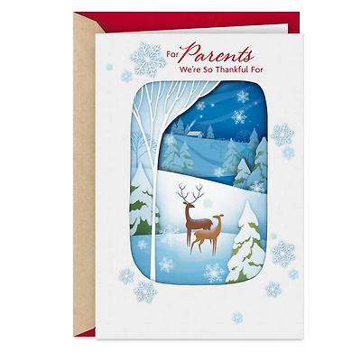 We're So Thankful for You Christmas Card for Parents for only USD 5.99 | Hallmark