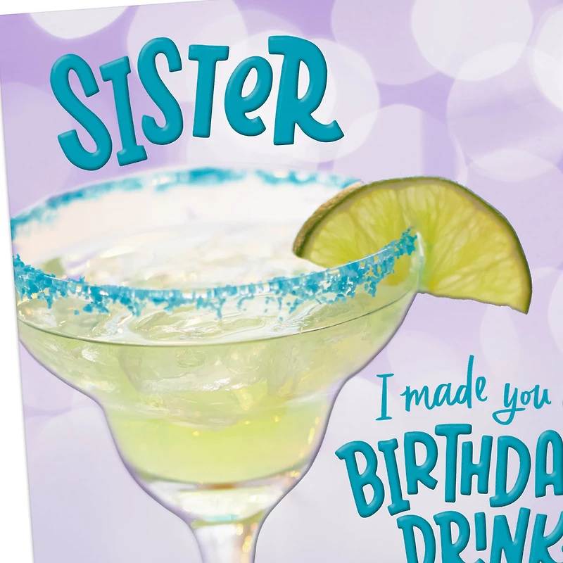 Made You a Drink You'll Love Funny Birthday Card for Sister for only USD 2.99 | Hallmark