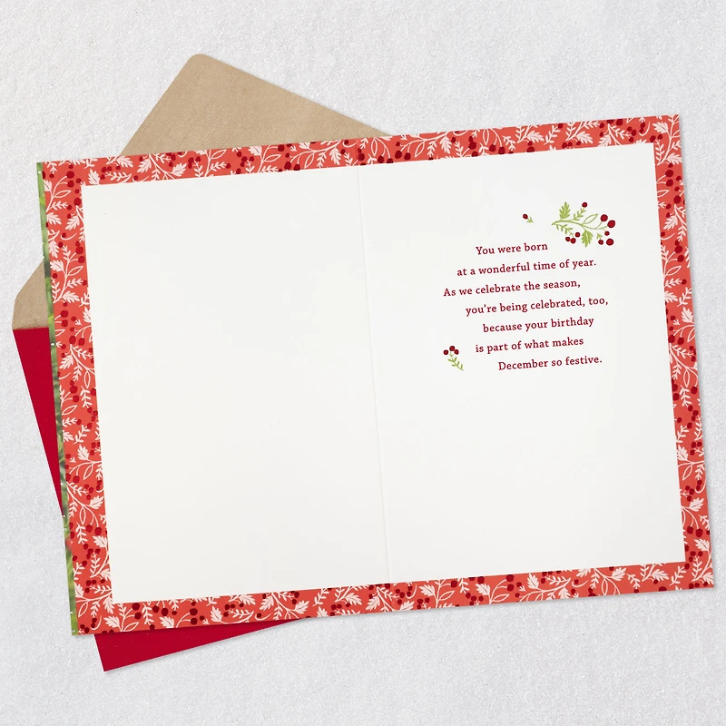 Celebrating the Season and You December Birthday Card for only USD 4.59 | Hallmark