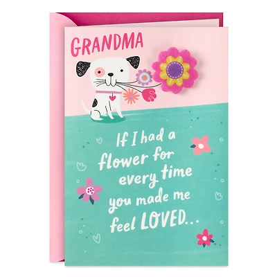Garden of Love Mother's Day Card for Grandma with Detachable Felt Pin for only USD 7.59 | Hallmark