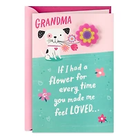 Garden of Love Mother's Day Card for Grandma with Detachable Felt Pin for only USD 7.59 | Hallmark