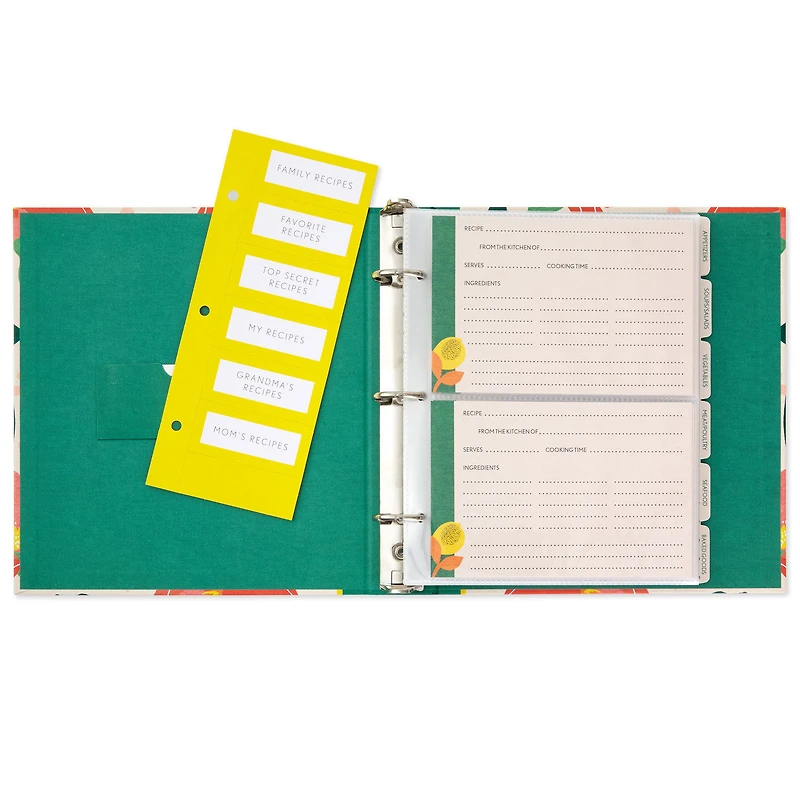 Bright Citrus Customizable Recipe Organizer Book for only USD 24.99 | Hallmark