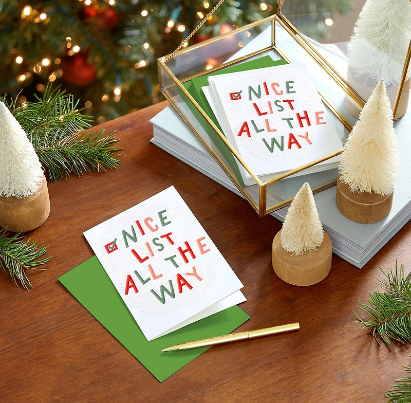 Nice List All the Way Boxed Christmas Cards, Pack of 5 for only USD 5.00 | Hallmark