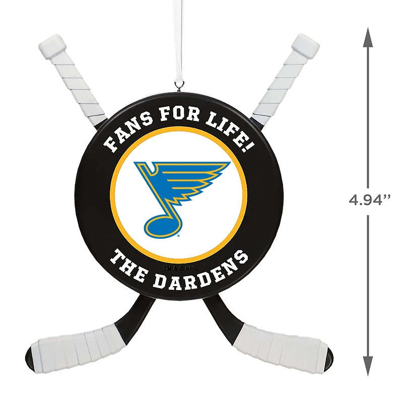 NHL St. Louis Blues® Hockey Personalized Ornament, Custom Text for only USD 24.99 | Hallmark