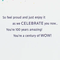 100 Years Amazing 100th Birthday Card for only USD 5.59 | Hallmark