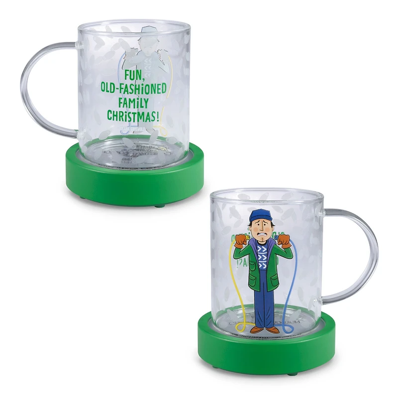 National Lampoon's Christmas Vacation™ Clark Griswold Glass Mug With Light and Sound Base, 13 oz. for only USD 39.99 | Hallmark