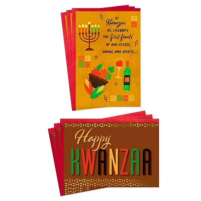 A Time of Reflection and Gratefulness Assorted Kwanzaa Cards, Pack of 6 for only USD 6.99 | Hallmark
