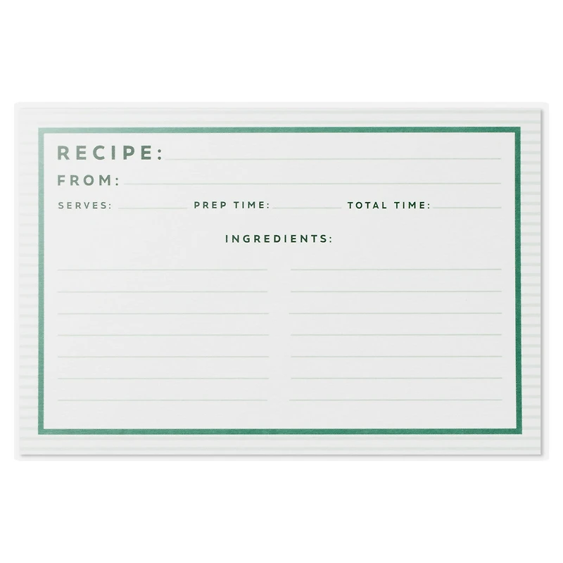 Classic Stripes Recipe Cards, Pack of 36 for only USD 7.99 | Hallmark