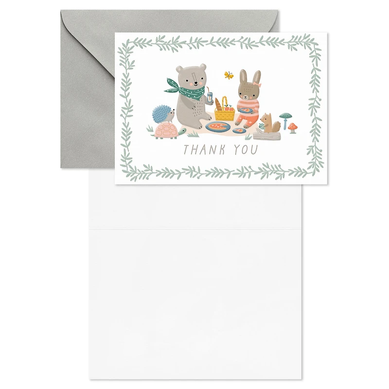 Bear and Bunny Picnic Blank Baby Thank You Notes, Pack of 10 for only USD 6.99 | Hallmark