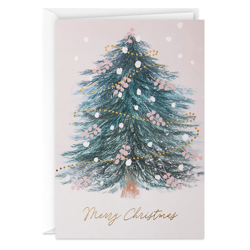 Christmas Tree on Pink Boxed Christmas Cards, Pack of 16 for only USD 12.49 | Hallmark