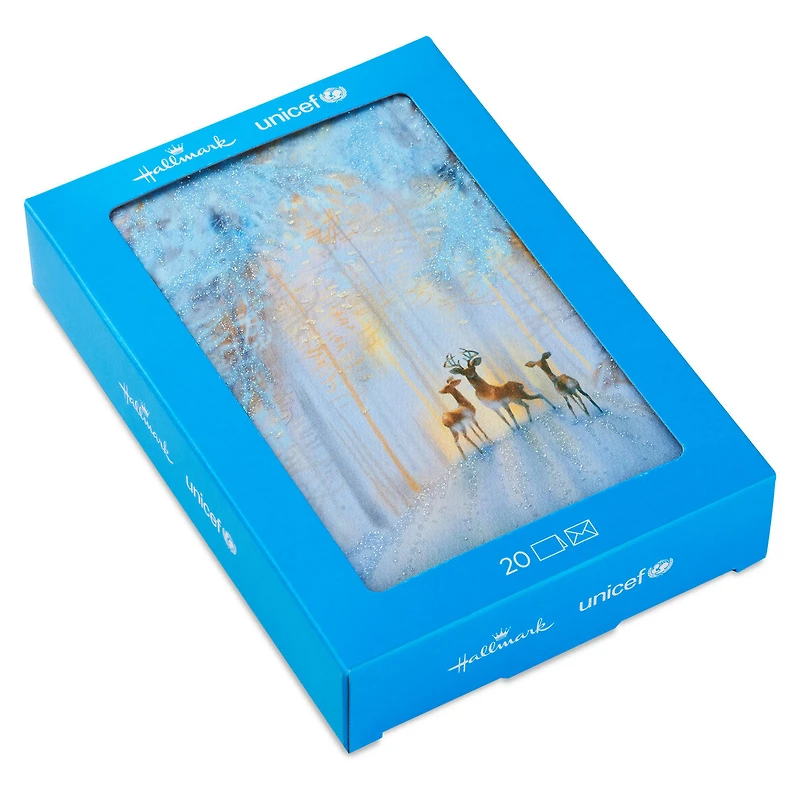 UNICEF Deer in Snowy Woods Boxed Christmas Cards, Pack of 20 for only USD 20.50 | Hallmark