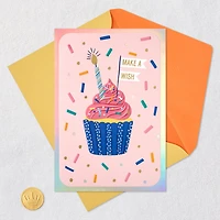 Make a Wish Cupcake and Candle Birthday Card for Kids for only USD 4.99 | Hallmark