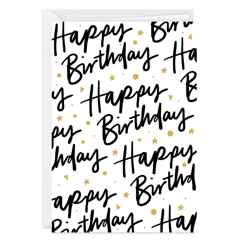 Hand Lettering and Stars Custom Birthday Card for only USD 4.99 | Hallmark