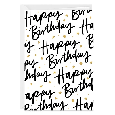 Hand Lettering and Stars Custom Birthday Card for only USD 4.99 | Hallmark