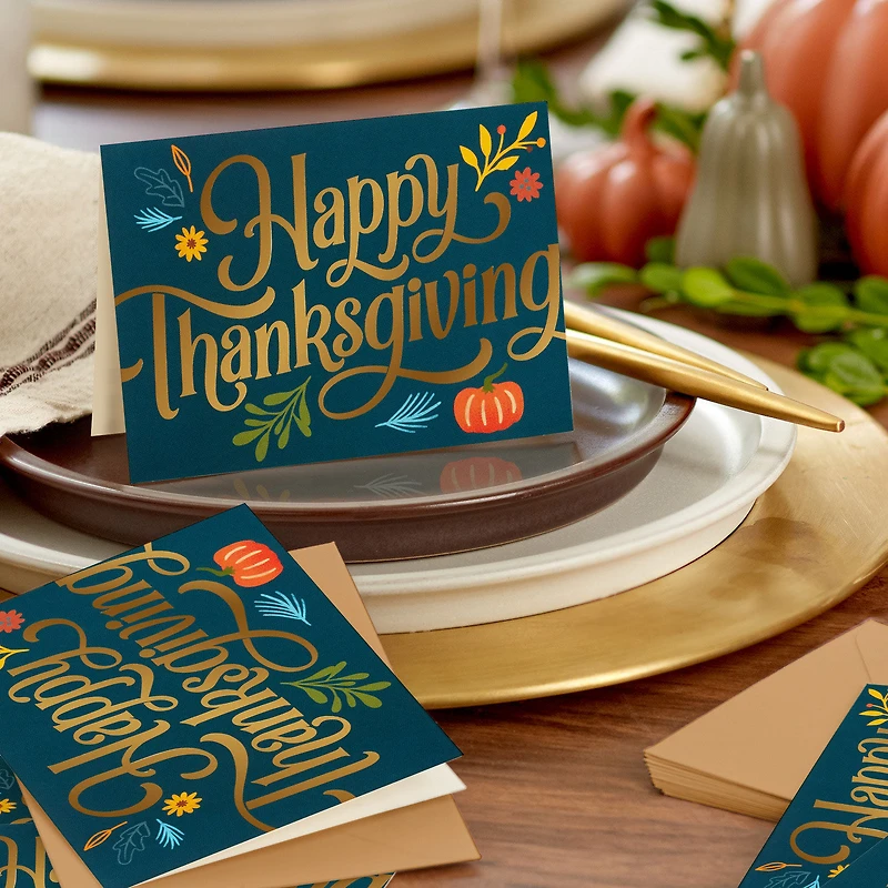 Festive Fall Leaves Boxed Blank Thanksgiving Notes, Pack of 40 for only USD 12.99 | Hallmark
