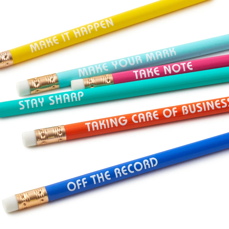 Motivating Messages Wooden Pencils, Pack of 6 for only USD 9.99 | Hallmark