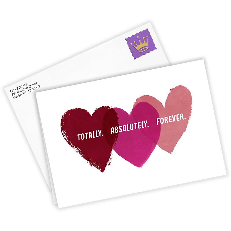 Personalized Red and Pink Hearts Love Card for only USD 4.99 | Hallmark
